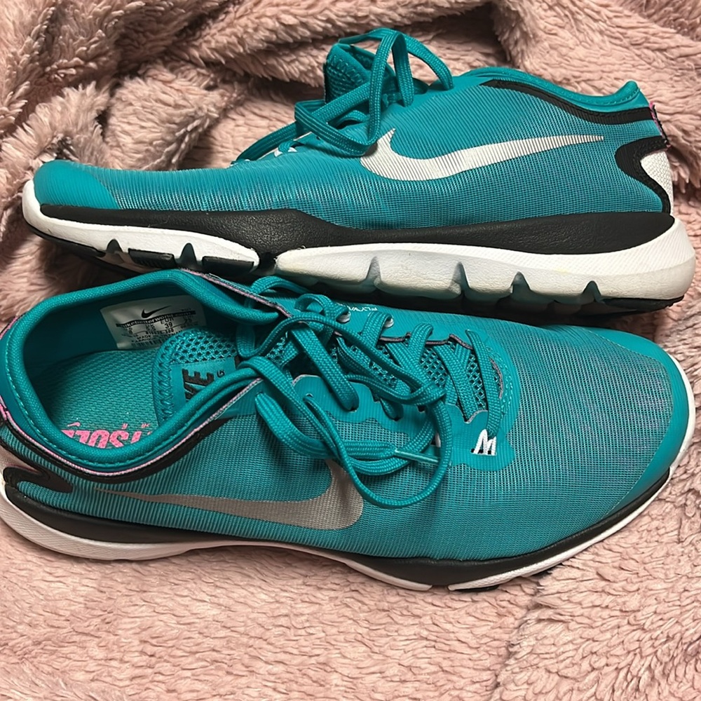 Nike Womens Flex Supreme TR 4 819026-300 Teal Running Shoes Sneakers Size 8